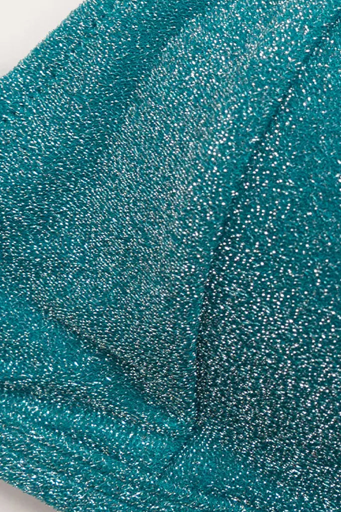 Pluto turquoise metallic bikini-badmode