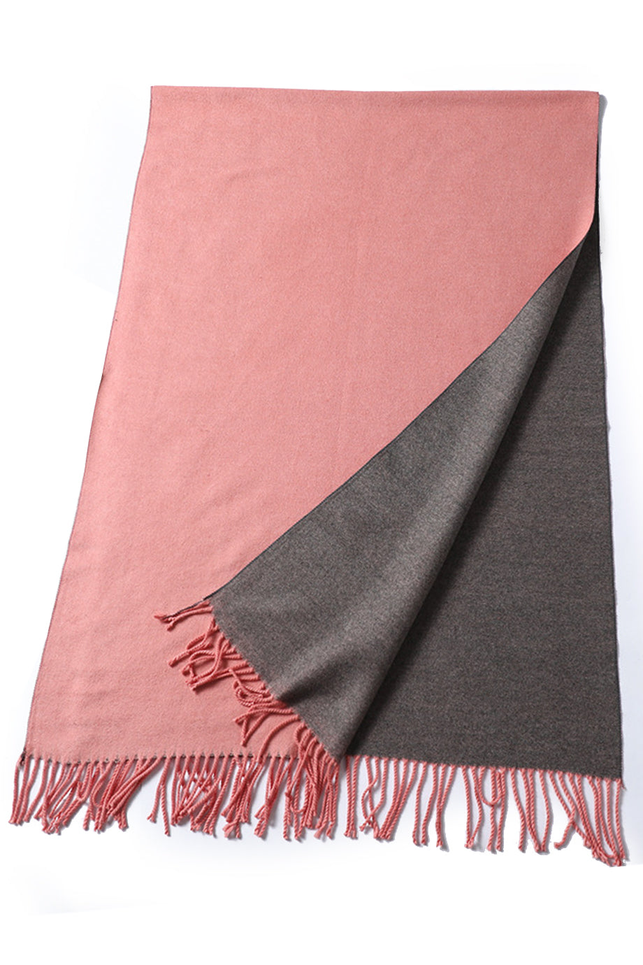 Malenia grijs licht mosterd tweekleurige sjaal sjaal