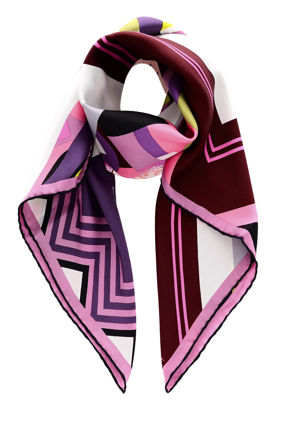 RABAT Kleurrijke zijden sjaal