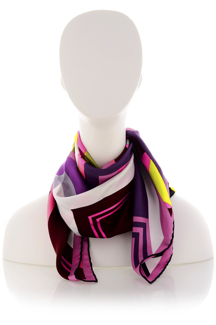 RABAT Kleurrijke zijden sjaal