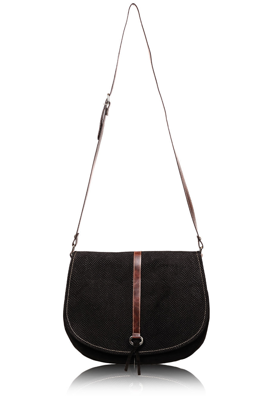 LEIA Black Cashmere Bag
