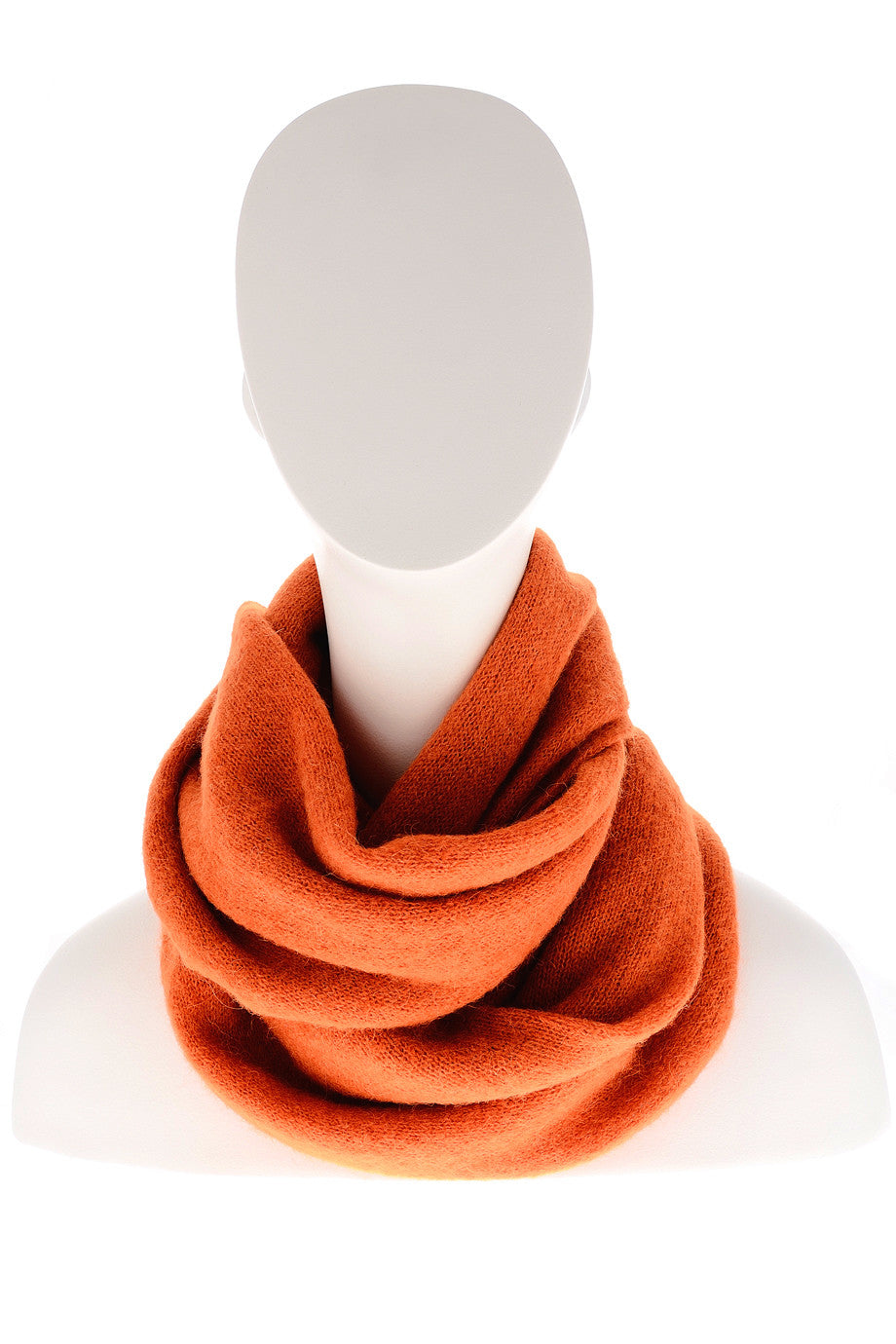 EVEREST oranje gebreide sjaal
