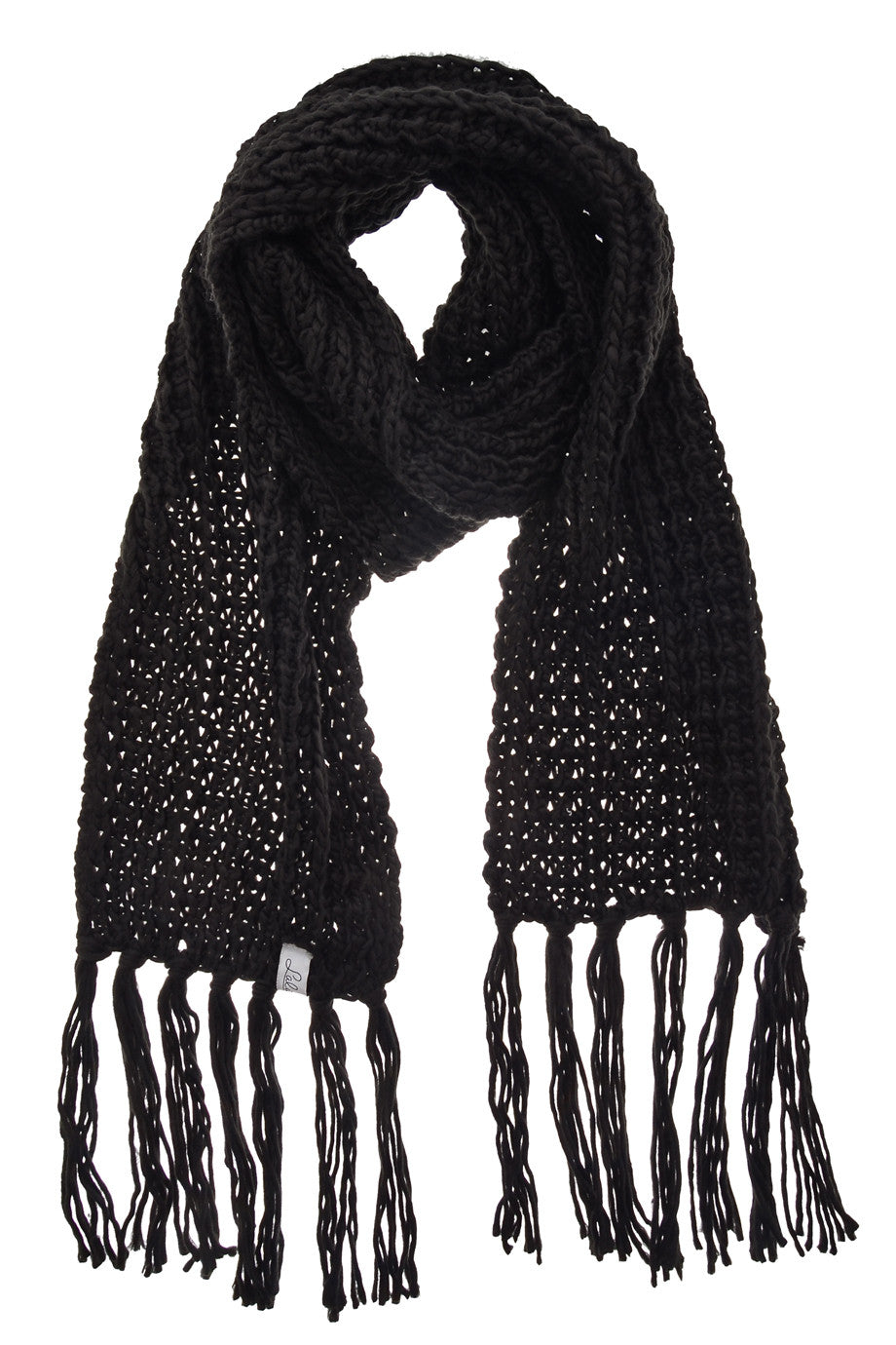 BERN zwarte wollen sjaal