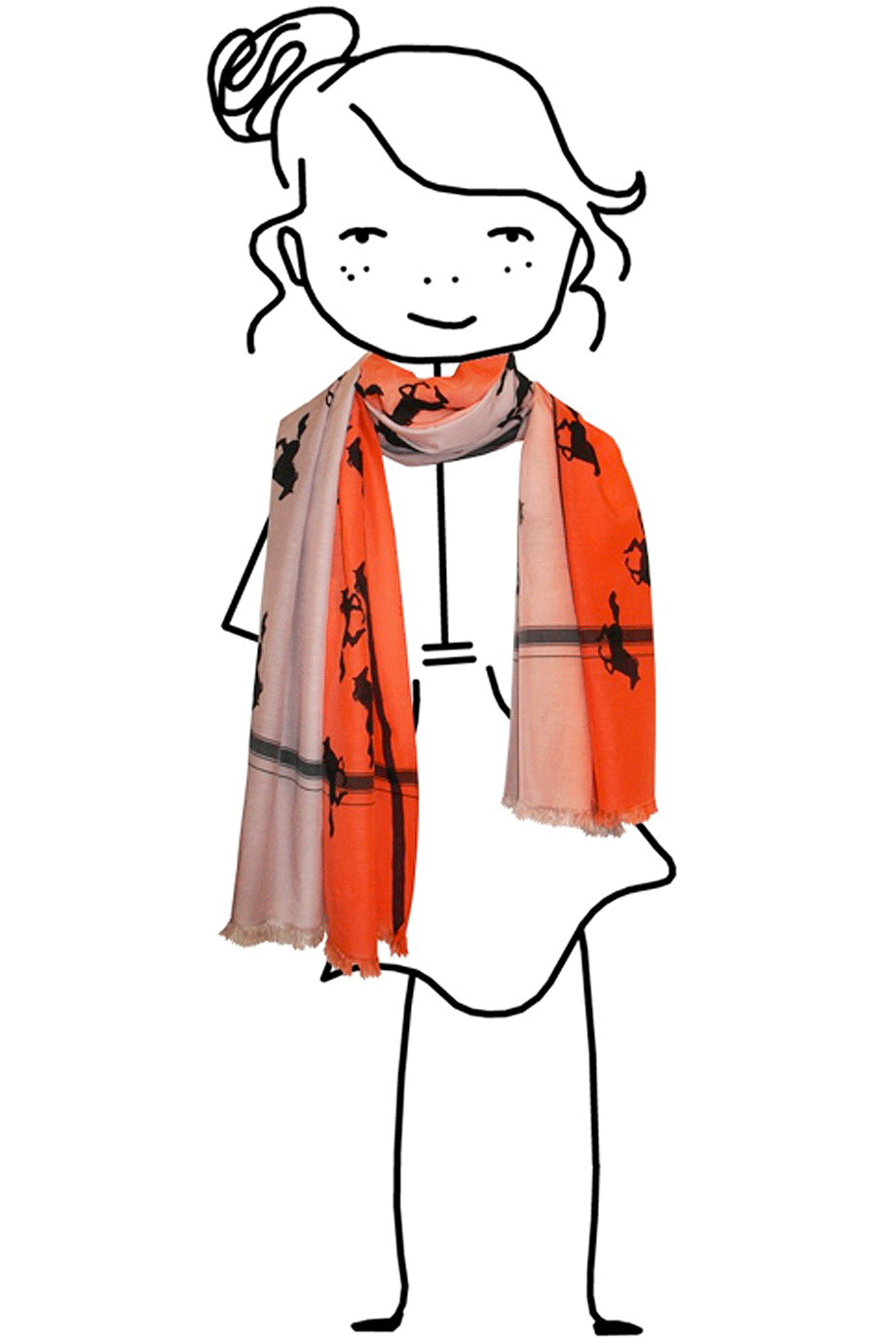 PAARDEN Oranje sjaal