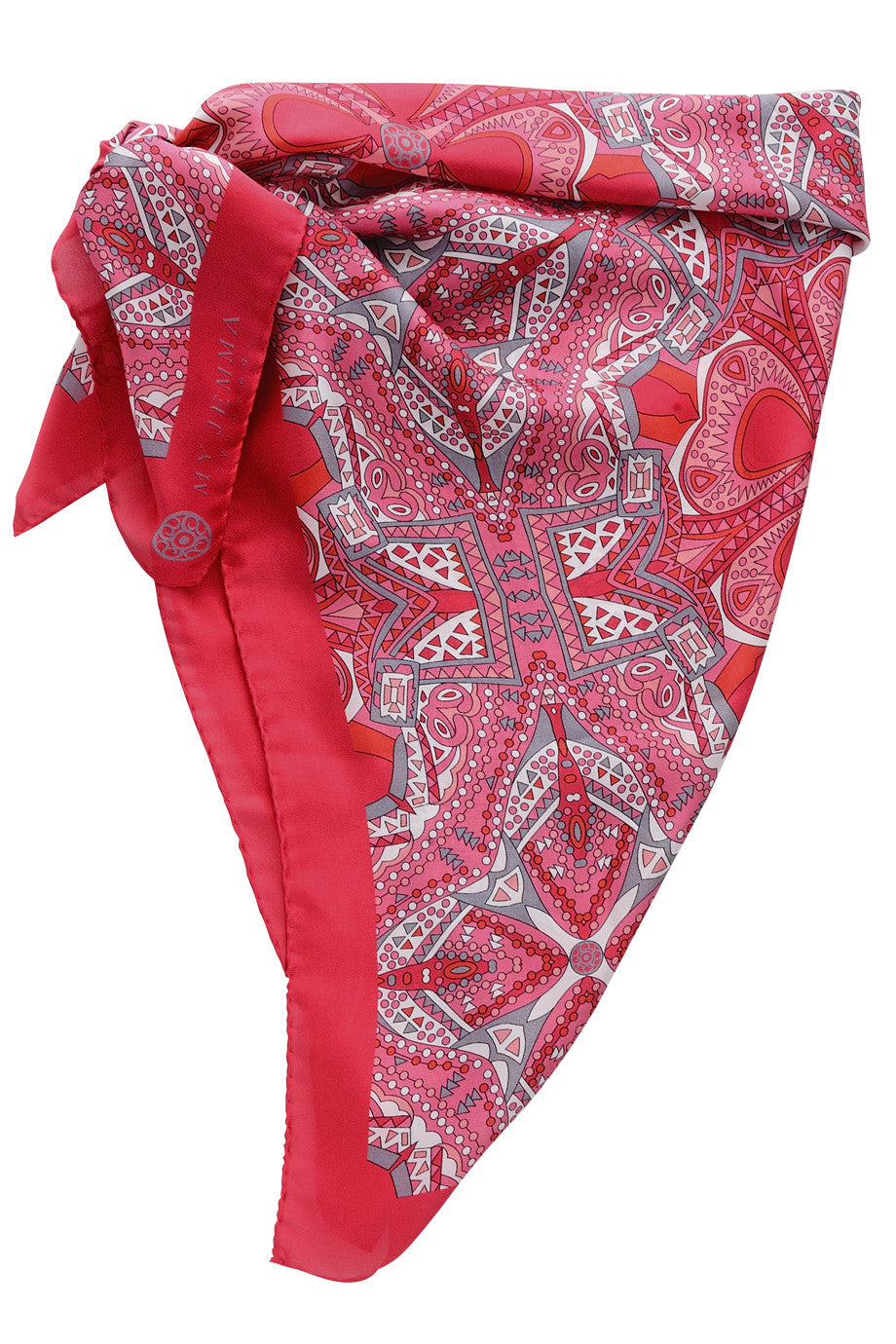 MANOLA zijden veelkleurige sjaal Pareo