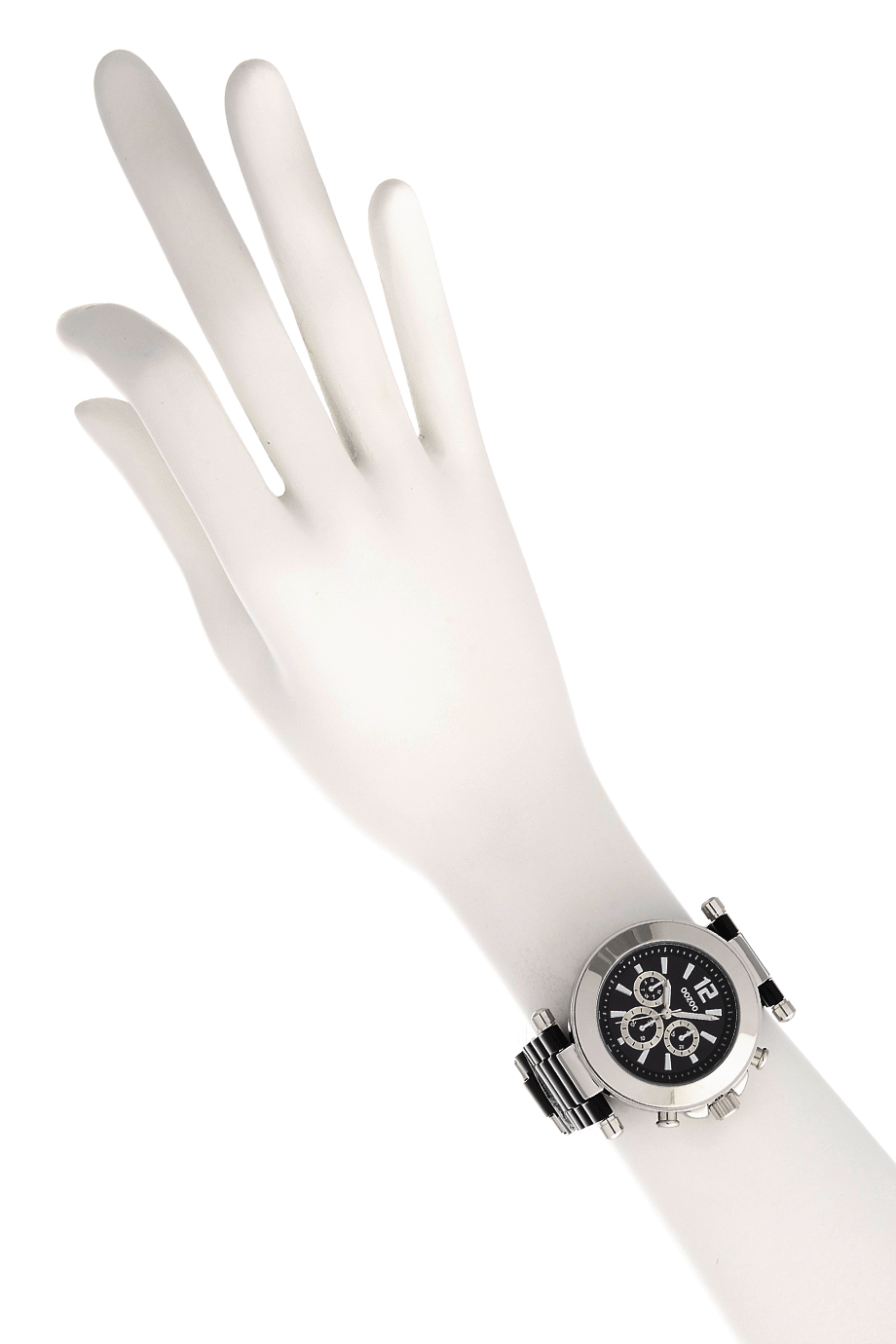 C4884 Zwart kunststof horloge